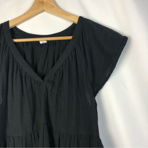Old Navy Tall Flutter Sleeve Textured Mini Swing Cotton Gauze Mini Dress S - Picture 3 of 3